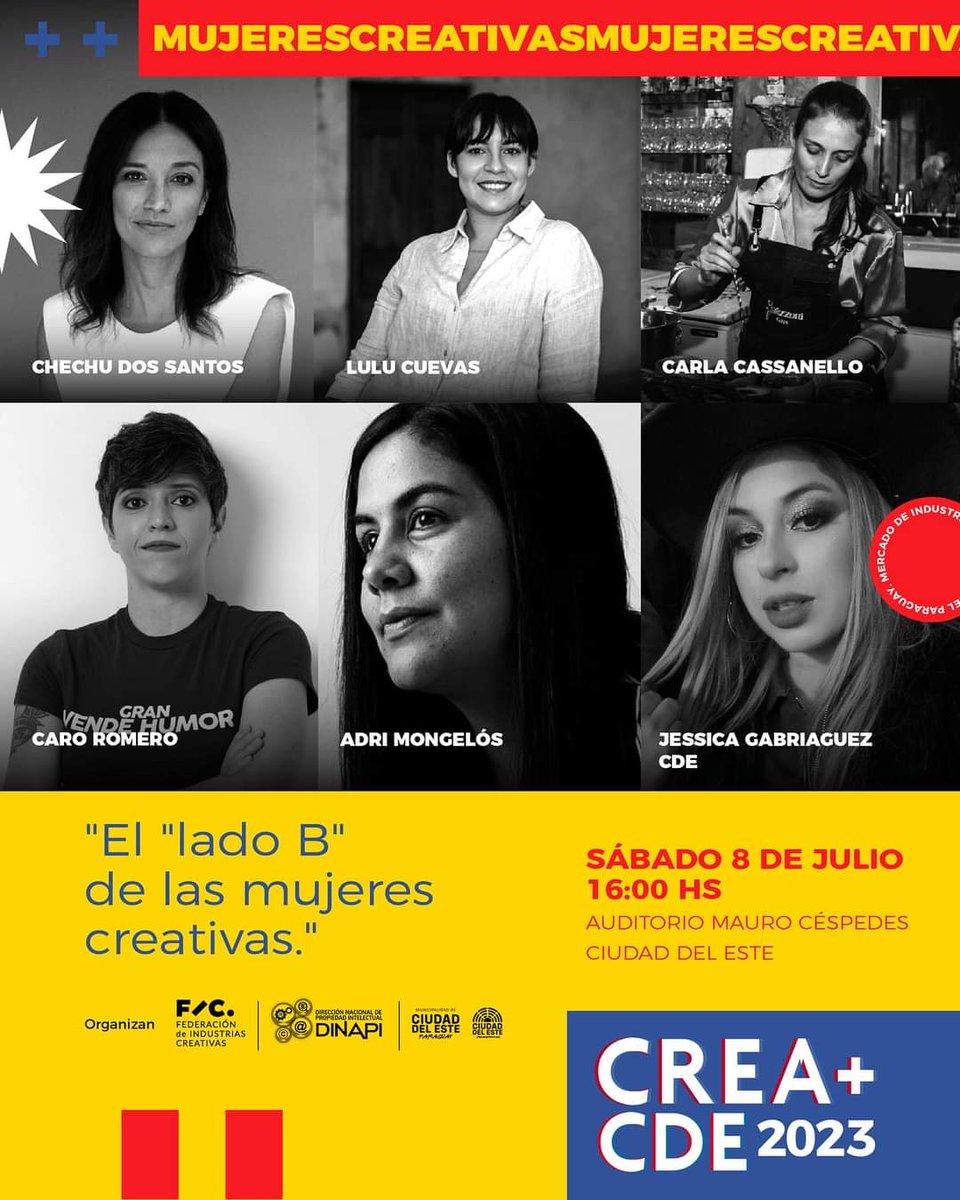 🏁 El lado B de las mujeres creativas 🤩 un topic fascinante y MUY relevante, además de sus significativos roles en la industria, existen obstáculos y la manera en que ELLAS lo enfrentan y superan, lo descubriremos desde sus experiencias, en primera persona