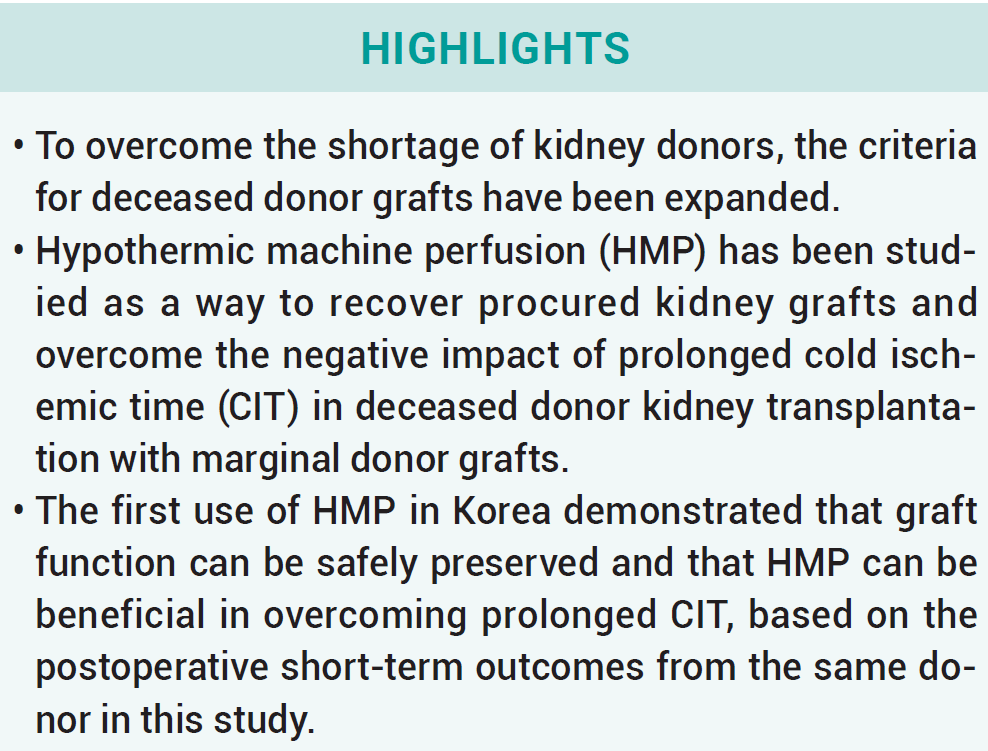 KJT_Journal's tweet photo. #Case
The first use of hypothermic machine perfusion in Korea to recover a procured kidney graft and prevent prolonged cold ischemic time
 
Download Full Text👇
https://t.co/hewNXOhy02

#OpenAccess #FOAMed #MedTwitter #SciTwitter #TransplantTwitter #KidneyTwitter #livertwitter https://t.co/04DuhVyOyS