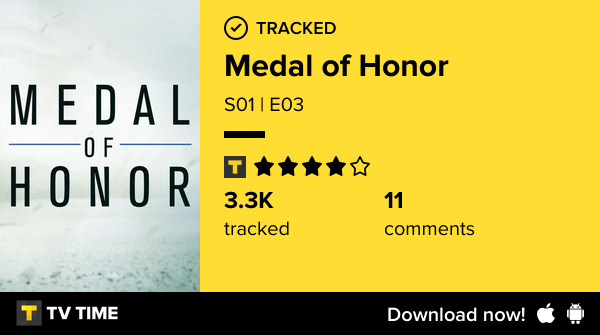 brunoleal_'s tweet photo. I've just watched episode S01 | E03 of Medal of Honor! https://t.co/0BMxcifwou #tvtime https://t.co/mq6d14Mxfo