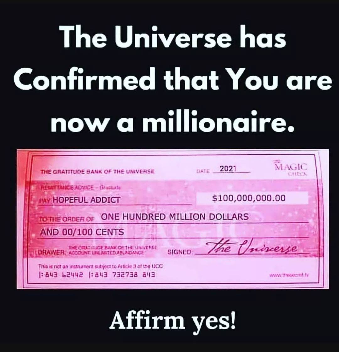 imoneymantra's tweet photo. Affirm 'YES'!!! https://t.co/KsGCnWrnJv