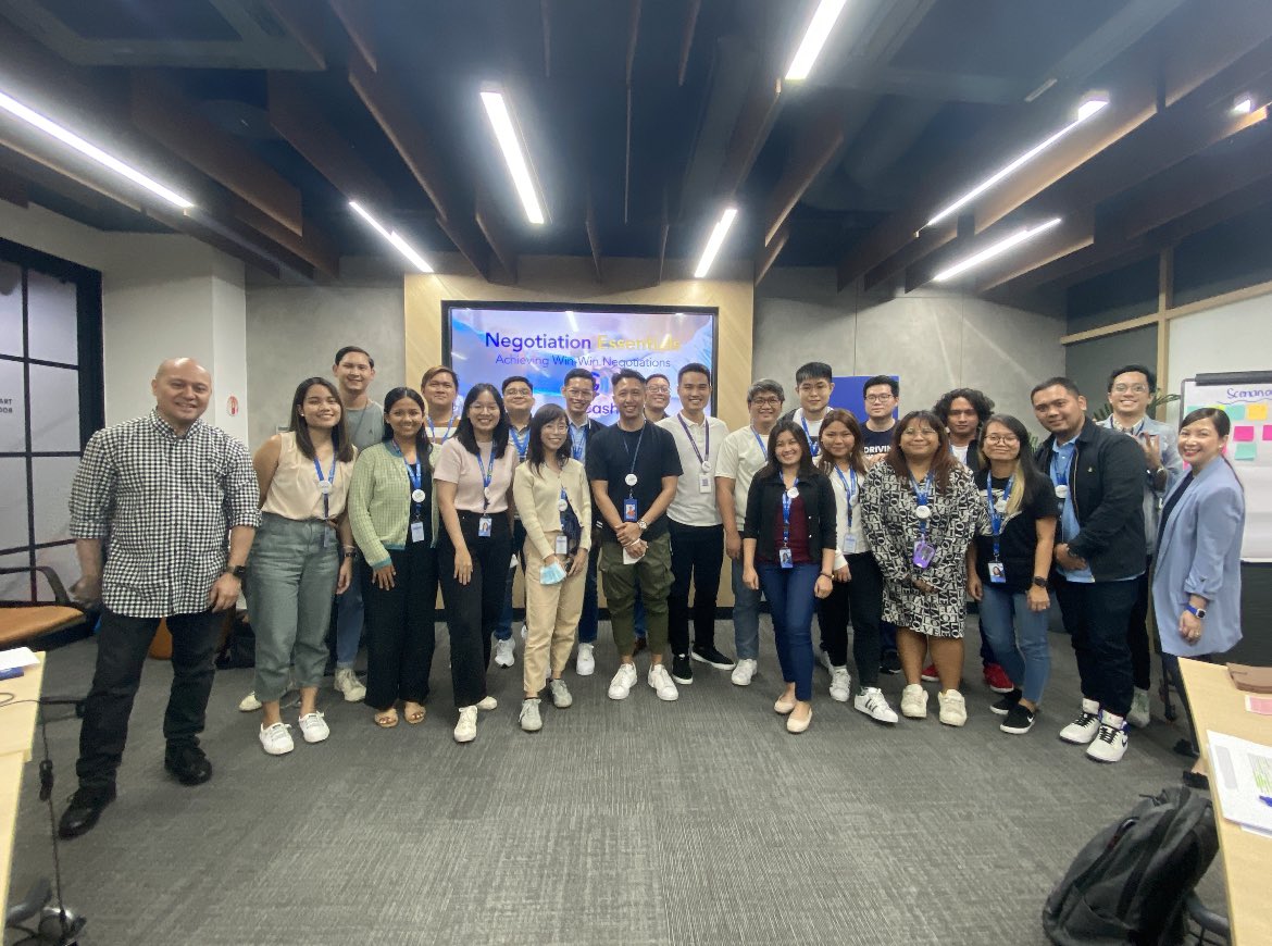 spiderhookph's tweet image. Negotiation Skills program 💪
Delivered by Jay Francisco and Jen Alava-Francisco.

#spiderhook
 #spiderhooklearning #gethookedwithspiderhook #talentdevelopment #powerskills  #traininganddevelopment  #softskills #essentialskills #EmpowerToTransform
#negotiationskills