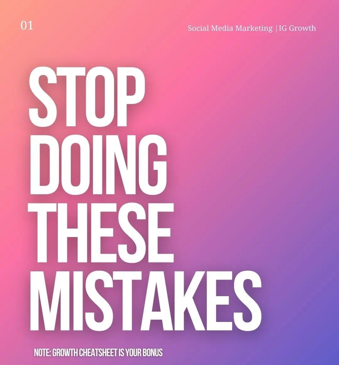 usamait03's tweet image. Stop doing these mistakes 🤚

🗨 Doing these mistakes can hurt your Instagram growth.

• It can hurt your brand identity

But if you are serious about growth and success on Instagram

👉Follow the growth cheatsheet slide #3
#socialmediagrowth #socialmediamarketing
#instatips