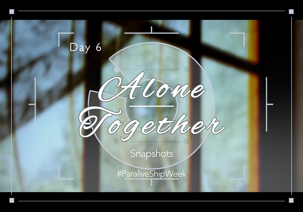 SnapshotsWeek's tweet photo. Some compositions only come together with a certain connection or lackthereof.
Day 6's prompts, Alone/Together, are inspired by the new and original teams alike.
Remember to tag your submissions with #ParaliveShipWeek and review the event rules! https://t.co/Sd2xwldw5P