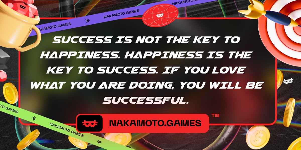 NakamotoGames's tweet photo. Passionate about transforming the #Web3 space, we at $NAKA find true happiness in what we do. This relentless drive fuels us to innovate and redefine the gaming industry. With joy in our hearts and $NAKA in our toolkit, prepare for a #GamingRevolution. We're just getting started! https://t.co/iVnLXruvuR