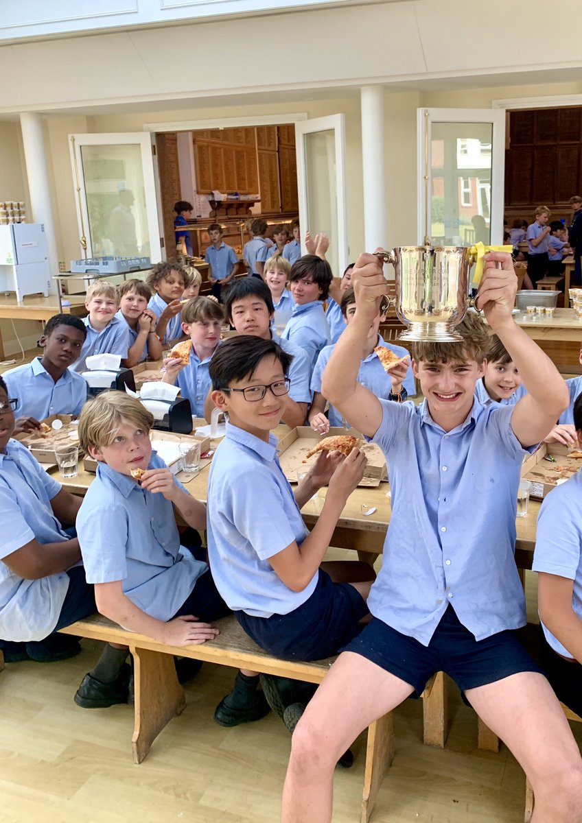 _Ludgrove's tweet photo. The winner of this term’s Sets’ Race is… (drum roll please)… Jellicoe! Captain, Henry, lifted the cup decorated with the Set’s yellow ribbons, as he celebrated with all the Year groups in Jellicoe at a special Set Tea. Well earned boys! 👏🏆👏#housecolours #prepschool https://t.co/N6uRGvo5LH