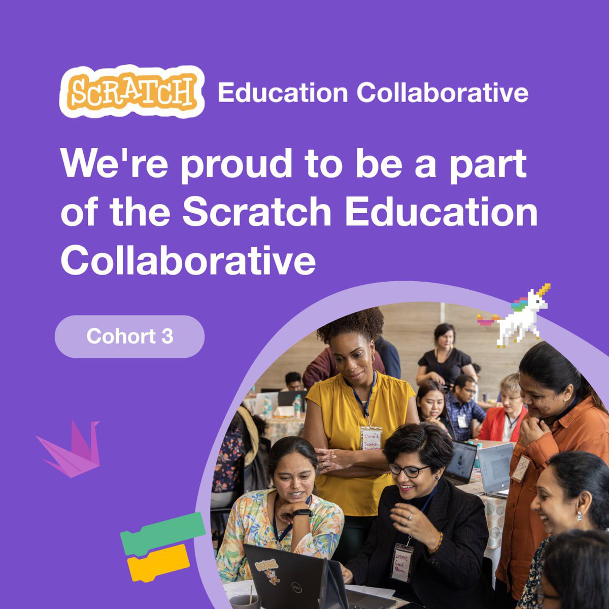 thatepanhub's tweet photo. We’re excited to announce that we’re a part of the #ScratchEducationCollaborative! 🎉 We’ll be collaborating with @Scratch, @scratchjr, and organizations around the world to support learners in developing their confidence with creative coding. Learn more: https://t.co/NnoJnzRYpZ https://t.co/wriviLkpY2