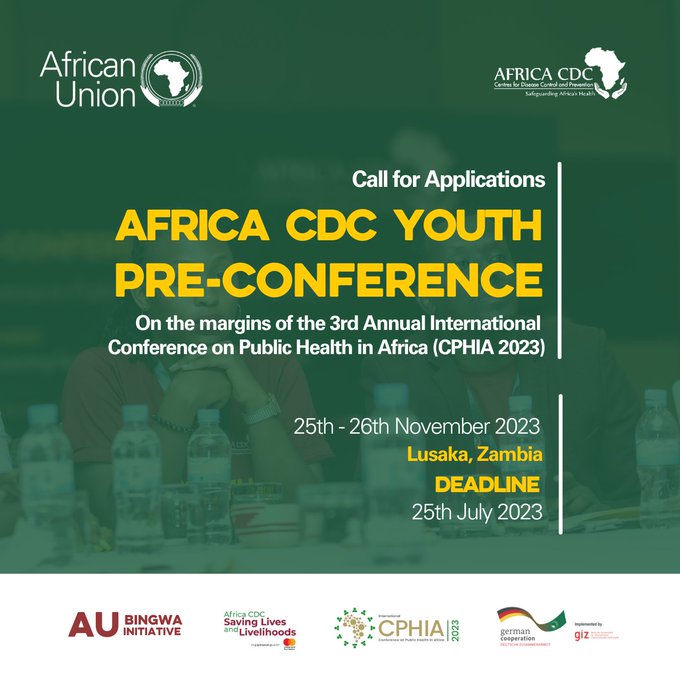 Purpose Health Care Africa (@phcafric) on Twitter photo 🔔 The Youth Pre-conference on the margins of #CPHIA2023 is here! focusing on ~Youth Leadership for a Safer and Healthier Africa .
Apply & be part of the youth cohort taking steps to create an Africa that is healthy &self sustaining <a href="/AfricaCDC/">Africa CDC</a>
Link : 👇 africacdc.org/news-item/call… 🔔 The Youth Pre-conference on the margins of #CPHIA2023 is here! focusing on ~Youth Leadership for a Safer and Healthier Africa .
Apply & be part of the youth cohort taking steps to create an Africa that is healthy &self sustaining <a href="/AfricaCDC/">Africa CDC</a>
Link : 👇 africacdc.org/news-item/call…