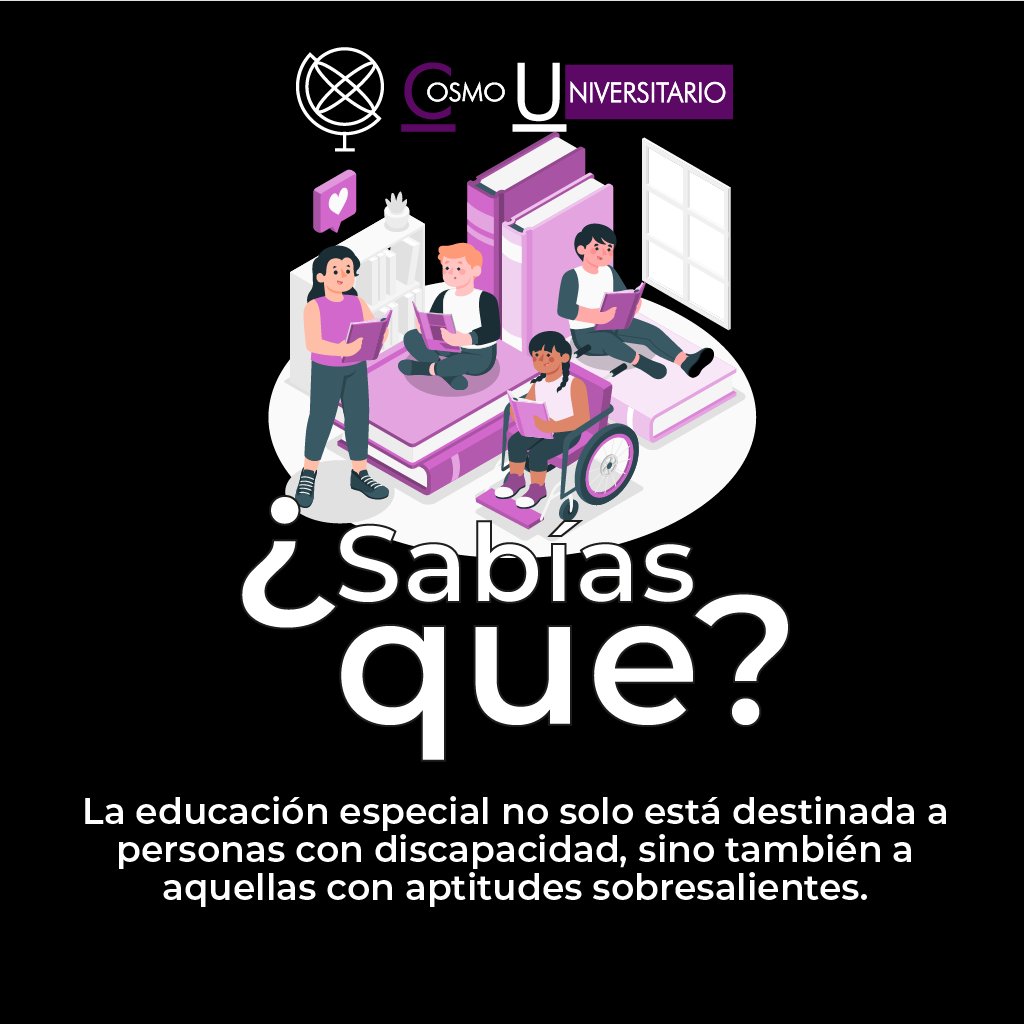 El término educación especial se utiliza de manera incorrecta.
#Educaciónespecial #discapacidad #aptitudessobresalientes #Educación