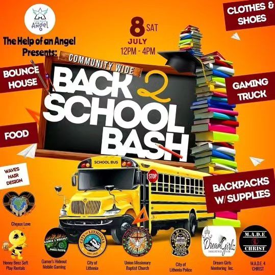 Back to school bash coming July 8th!

abetterlithonia #Write2Rise #CommunityEvents #Youth #YouthEvents #Georgia #GA #Events #Event #ThingsToDoInAtlanta #Teenagers #TeenEvents #Girls #Boys #Teen #T...

#Write2Rise #YouthWriters - W2R.org