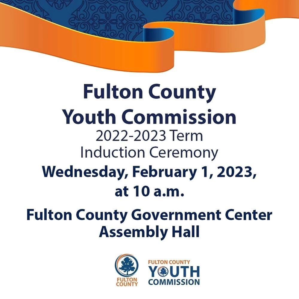 The Annual Youth Commissioner Induction Ceremony will be held next Wednesday, February 1, during the Fulton County Board of Commissioners Meeting.

Fulton County Youth Commissioners from every dist...

#Write2Rise #YouthWriters - W2R.org