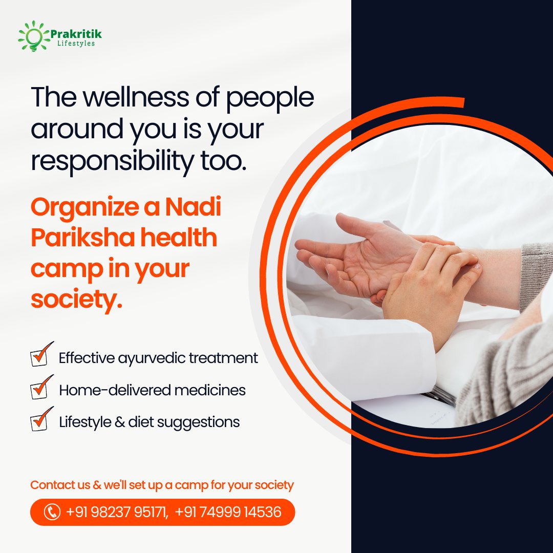 Discover the Power of Nadi Pariksha! Join our Health and Wellness Camp for Pulse Diagnosis and Ayurvedic Solutions. 
.
.
#NadiParikshaCamp #PulseDiagnosis #AyurvedicHealth #HolisticWellness #NaturalRemedies #LifestyleCheckup