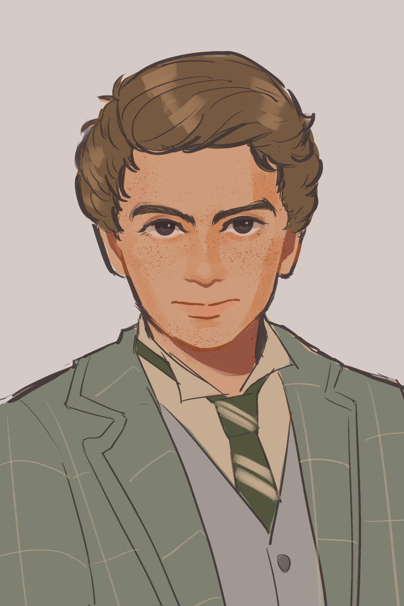 hummingmuggle01's tweet photo. I'll never get tired of drawing this boy ♥ #HogwartsLegacy #SebastianSallow https://t.co/2AIVp77uu4