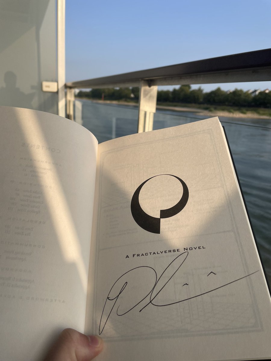 Some lovely morning reading on the Rhine #fractalnoise @paolini