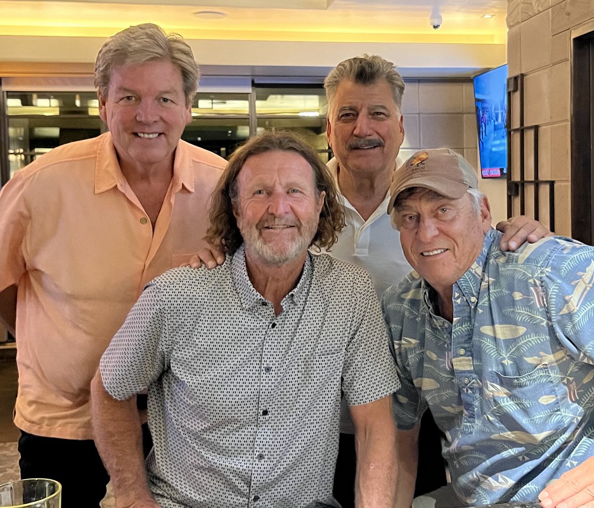 Ed Lynch, Robin Yount, me, & Pete LaCock at The Biltmore in Phoenix. Four old ex-major leaguers.