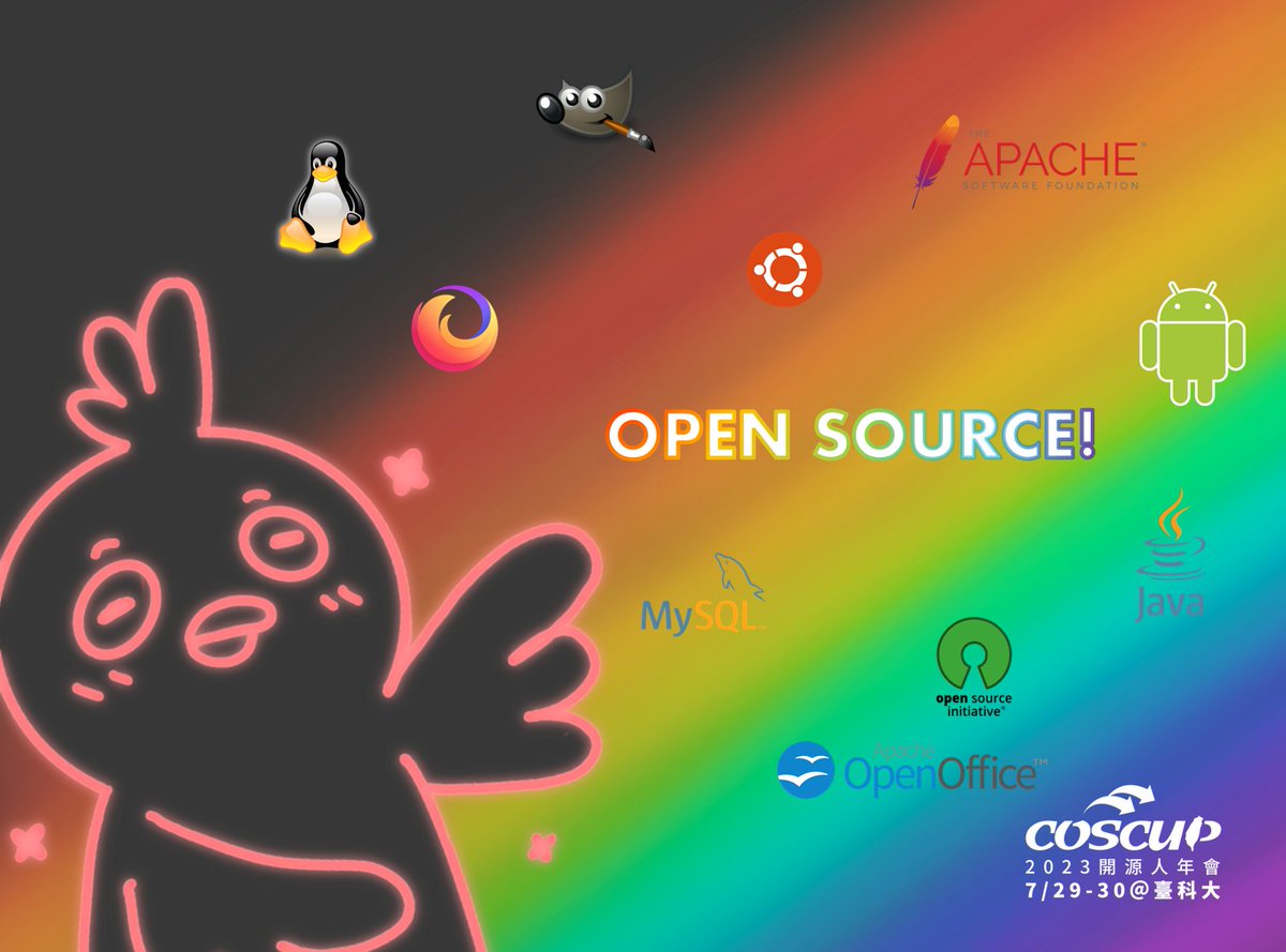 coscup's tweet image. #OCF #OcfTaiwan #OSLN #WSOTK
📢 Hey there! Have you ever heard of &quot;Open Source&quot;? Have you used Android, Firefox, or WordPress in your daily life? Ever used git, MySQL, or Node.js while coding? You&apos;ll be surprised to know that these are all examples of open-source projects! 🤯

If…