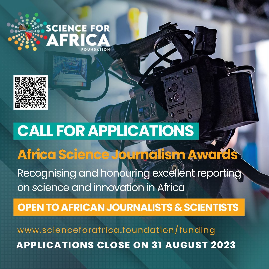 The inaugural Africa Science Journalism Awards will recognise and honour excellent reporting on science and innovation in Africa and also aims to improve and increase coverage of science on the continent. Interested. See application details here buff.ly/3oVjDyM #SciComm