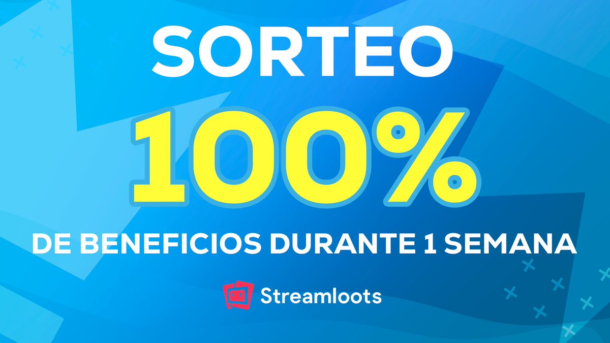 🚨 SORTEO 🚨

¿Quieres ganar una semana de 100% de beneficios en Streamloots? 👀

🌟Haz RT
🌟Síguenos
🌟Dinos por qué te mereces el 100%

SI NO ERES STREAMER, MENCIONA A TU STREAMER FAVORITO PARA QUE GANE POR TI!

Daremos 3 ganadores el 24/07 🥳
