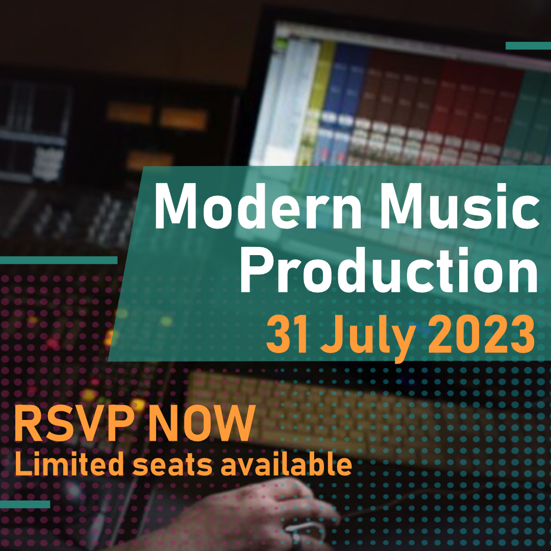 Book Now for our Modern Music Programming course starting on the 31st of July.
This 12-week part-time, practical course teaches the fundamentals of digital music production, programming, music business, and publishing.
Book Now!! Space is limited.
#Musicproduction #producerlife