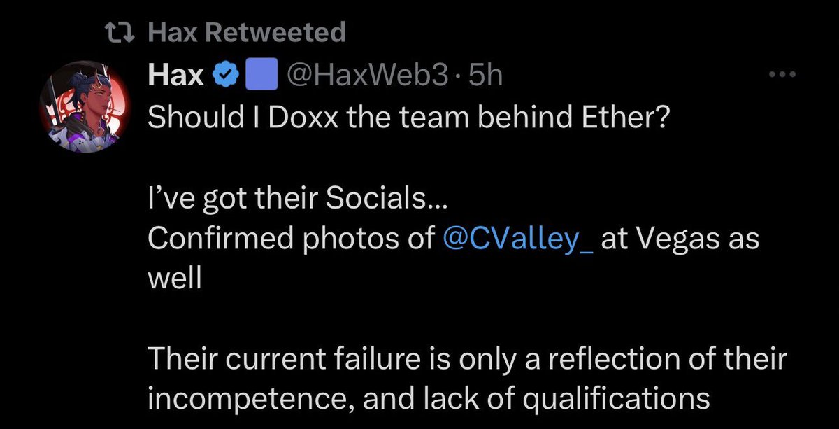 TIME TO CLEANSE THIS SPACE

I hate this Web3 Twitter drama and at some point, it has to stop. But I've realized that in order for that to happen, we must find and purge its rotten roots first.

So let's start:

This is <a href="/HaxWeb3/">ooooo</a> he rugged his previous community and his co-founder