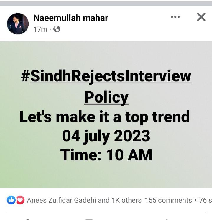 jamari_pir's tweet image. #SindhRejectsInterviewPolicy