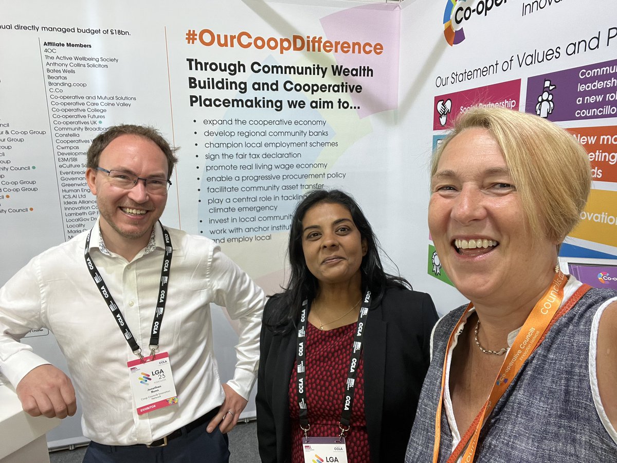 CoopInnovation's tweet photo. Lovely to see @MiliKPatel from @Brent_Council on StandP2 at @LGAcomms 

Good catch up with #JonathanNunn from @KirkleesCouncil 

#OurCoopDifference https://t.co/sYVMyCbVHP