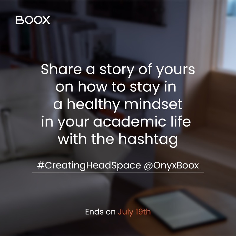 OnyxBoox's tweet photo. 📢 Calling all academics! We are teaming up with @academicvoices to give away a #NoteAir2Plus

To enter, share a story about how your nurture a healthy mindset in your academic journey. Mental well-being matters. Let's support each other! 💪💙

Detailed giveaway terms as below👇
