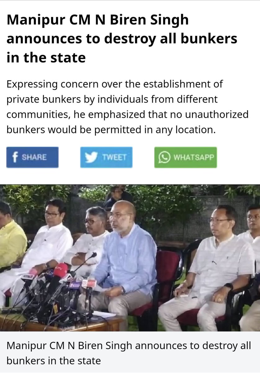 EricKhongsai's tweet photo. Dear #ValleyCM, the bunkers are not offensive structures. They are there becos #terrorists and #radicalgroups under your command ever so often seem to lose their way and come gallivanting in the hills and create havoc in our villages. https://t.co/nAeFpi2GbP