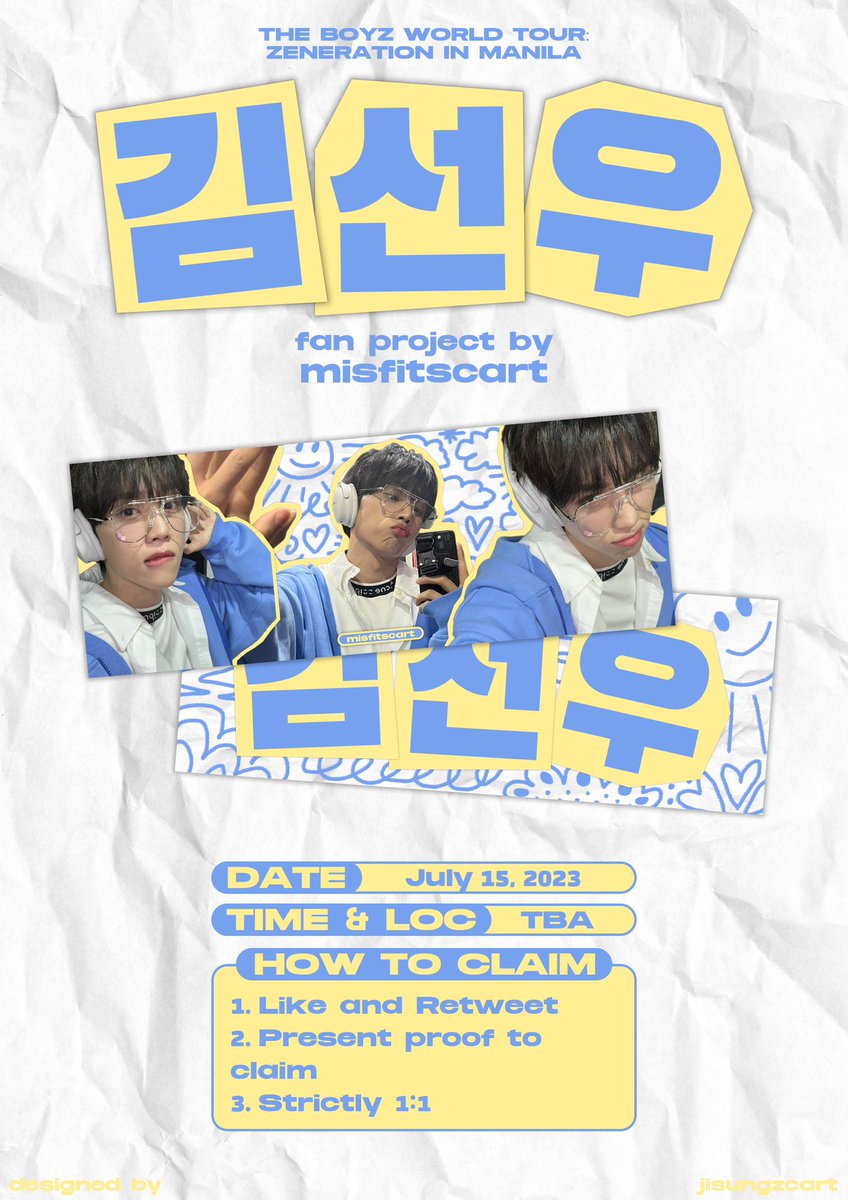misfitscart's tweet photo. The Boyz World Tour: Zeneration in Manila.
 
A Sunwoo fanproject by @misfitscart.

— like and rt this tweet.
— strictly 1:1!
— show proof on d-day.
— limited only.
— open for trades, kindly dm me! (limited only)

#ZENERATION_MNL #SUNWOO #선우 https://t.co/cX5JUHpcP4
