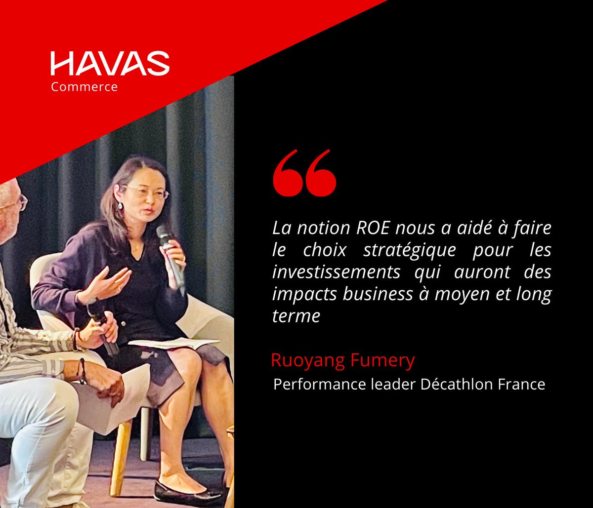 Havas Commerce (@havas_commerce) on Twitter photo L’Observatoire by <a href="/havas_commerce/">Havas Commerce</a> | « La notion ROE nous a aidé à faire le choix stratégique pour les investissements qui auront des impacts business à moyen et long terme » selon <a href="/RuoyangFumery/">RUO YANG FUMERY -CAMPUS-</a> Performance leader <a href="/Decathlon/">Decathlon</a> L’Observatoire by <a href="/havas_commerce/">Havas Commerce</a> | « La notion ROE nous a aidé à faire le choix stratégique pour les investissements qui auront des impacts business à moyen et long terme » selon <a href="/RuoyangFumery/">RUO YANG FUMERY -CAMPUS-</a> Performance leader <a href="/Decathlon/">Decathlon</a>