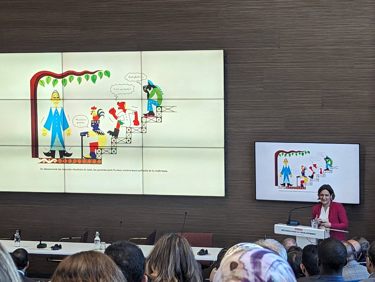 'Comment améliorer les apprentissages ?', une présentation passionnante par #EstherDuflo à l'école d'été 'Méthodologies du Développement' qui vient de débuter à Rabat au Maroc