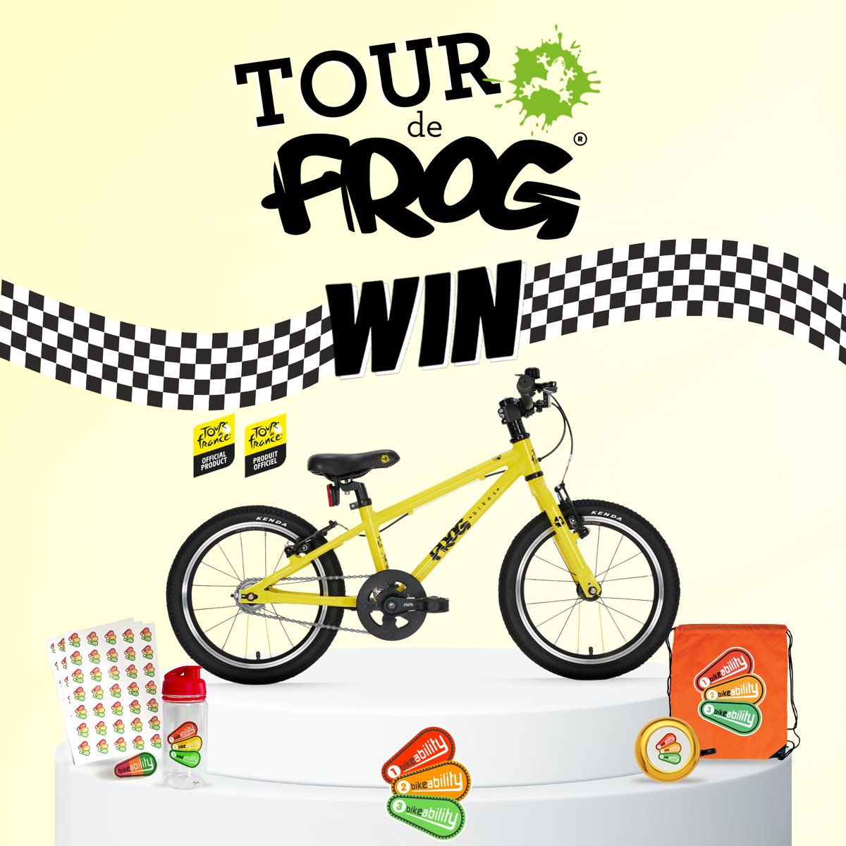 frogbikes's tweet photo. TOUR DE FROG!🐸🏁

Enter to WIN a @LeTour Frog kids' bike
✅ Follow @BikeabilityUK &amp; @frogbikes 
💚 Like &amp; retweet this post
💬 Share what inspires you or your child to ride

T&amp;Cs: https://t.co/EjMBEfdb19

#frogbikes #win #competition #winabike #bikeability #tourdefrance #TDF2023 https://t.co/U3lZSpuL6s