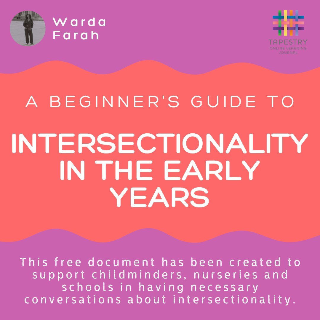WFarahslt's tweet photo. Creating a safe space for ALL students is crucial in fostering a positive learning environment. 

Want to know more about how you can implement an intersectional approach to early years education? 

This guide created with @Tapestry_FSF  is for you 👇🏿👇🏿👇🏿 https://t.co/Oi6U7Jr7iw https://t.co/BCL6bZYMTi