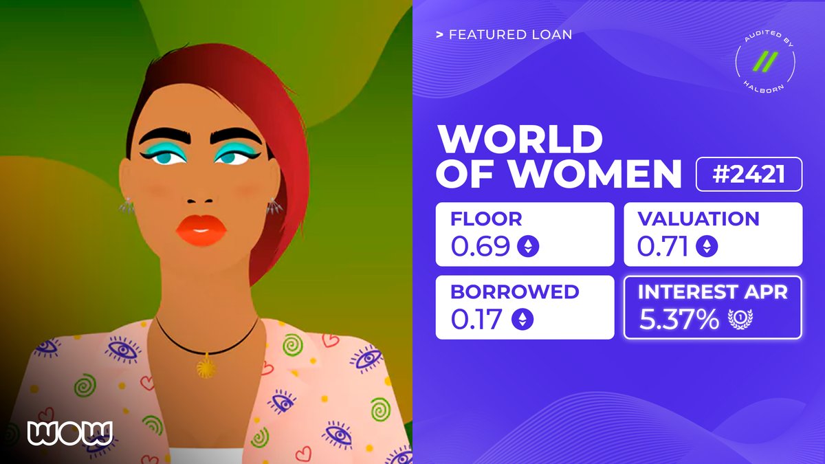 Unlockd_Finance's tweet photo. One @WorldOfWomenNFT holder has unlocked a new level of financial power with a 5% APR loan, zero fees, and even the gas fees covered by our cashback promotion.
Ready to join the powerful #WOWfam league?
Start here 👉 https://t.co/9xwEgx0pgL https://t.co/Y3EGexqQMR