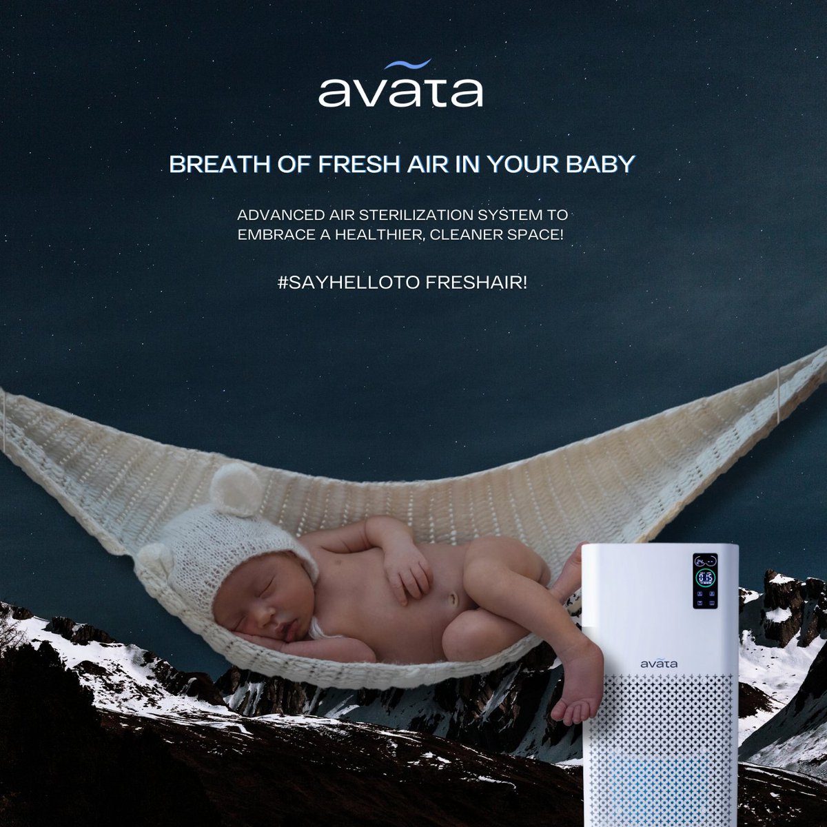 Breathe in the magic of freshness with Avata! Introducing our advanced air sterilization system that creates a cleaner and healthier environment for your baby. Say hello to a breath of fresh air and embrace a new level of freshness!  #Avata #FreshAirForBabies #HealthierLiving