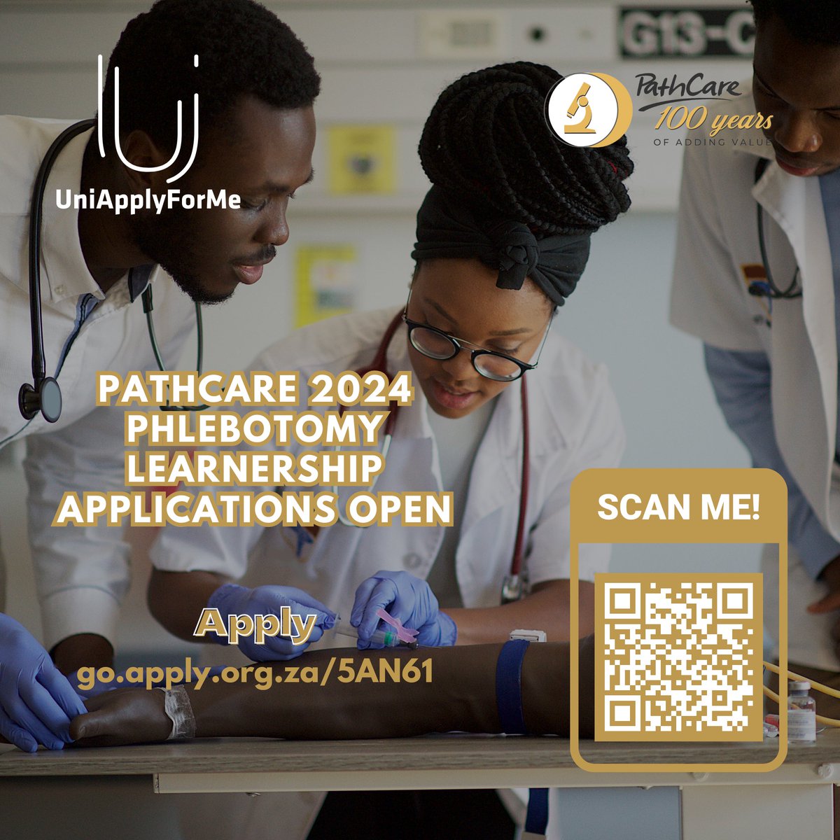 UniApplyForMe's tweet photo. [Closing Soon] Apply for the PathCare phlebotomy learnership today at https://t.co/rNdIrf9ZRi.

Applications close July 7!

#UniApplyForMe #Learnership https://t.co/aFwJ13unZY