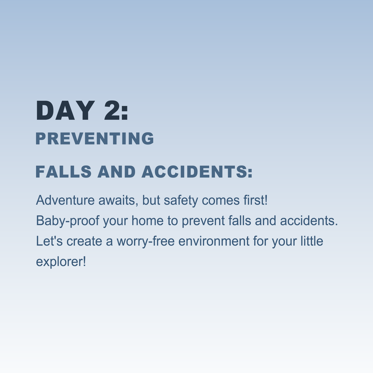 taktarkmonitor's tweet photo. Day 2: Preventing falls and accidents:
Adventure awaits, but safety comes first! Baby-proof your home to prevent falls and accidents. Let's create a worry-free environment for your little explorer!

#Tips #baby #children https://t.co/rCyL82YlWy