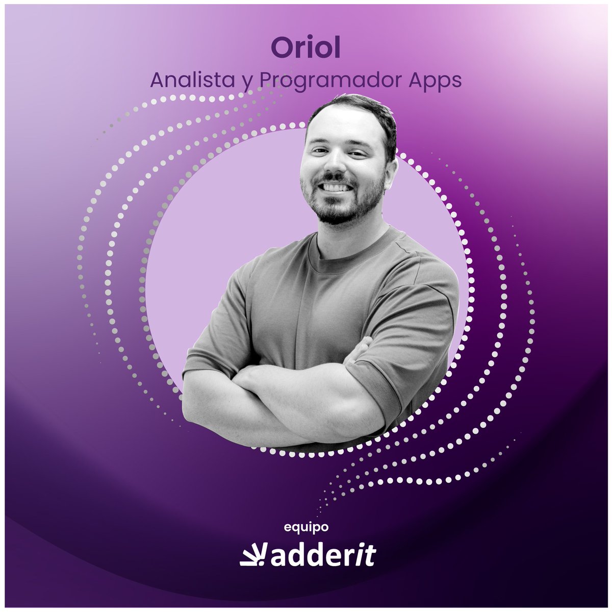 AdderitQA's tweet image. ¡¡Felicidades Oriol!! 🎉
 ¡7 años en Adderit!
Queremos seguir cumpliendo años contigo Oriol, para continuar celebrando tus logros 🙌 😊 y que los próximos años te traigan aún más éxitos y satisfacción en tu carrera profesional 🥳🎉
#somosAdderit #Aniversario #analistaprogramador