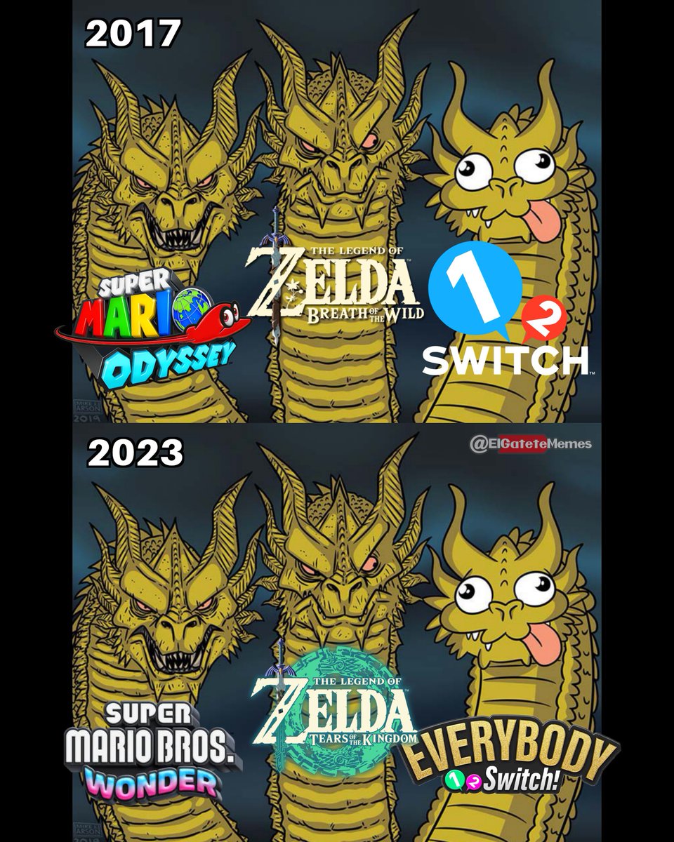 ElGateteMemes's tweet photo. El ciclo sin fin.

#NintendoSwitch #Nintendo #Switch #SuperMarioBrosWonder #SuperMarioOdyssey #Zelda #TearsOfTheKingdom #BreathoftheWild #12Switch #Everybody12Switch https://t.co/yLysdjEahX