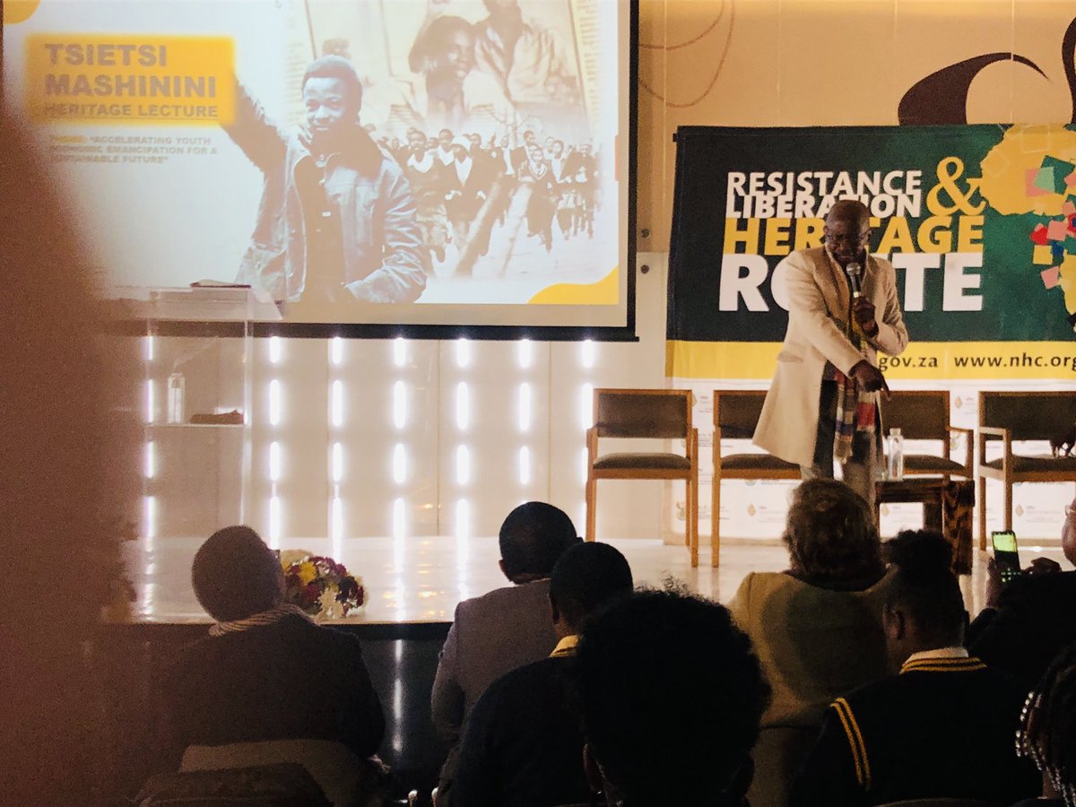 june16YDF's tweet photo. The Mashinini family saw it best fitting for the late Tsietsi Mashinini’s deputy chairperson, Seth Mazibuko to deliver a heritage lecture in honour of 1976 youth. https://t.co/KXRPpGtRT6