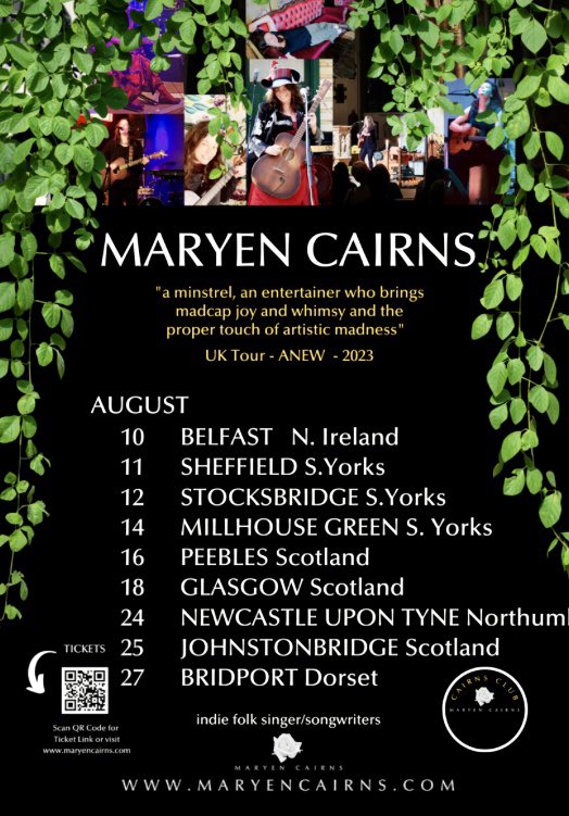 Artist featured on my show is on tour! @MaryenCairns