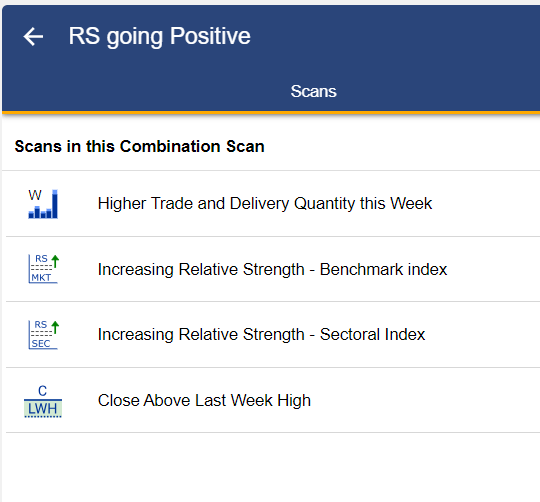 mystockedge's tweet photo. Check out this combo scan to find out RS positive list of stocks.
You can also make your own combo scan as per your investment or trading style preference.
👉https://t.co/nbrxoRBNFx
Disc: https://t.co/wKZHDjS5z5
#comboscan https://t.co/TM8zYuPlKH