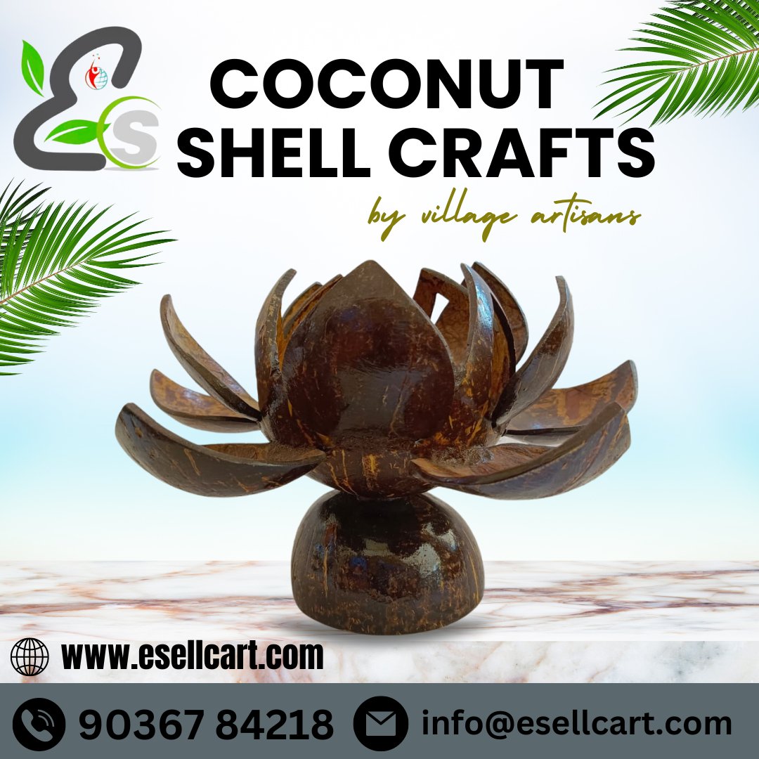 ShankarBhat0's tweet image. Coconut shell crafts made by village artisans can be incredibly beautiful and versatile. These skilled artisans transform discarded coconut shells Here are some examples of coconut shell crafts created by village artisans:
#coconutshell #coconut #handmade #coconutbowls