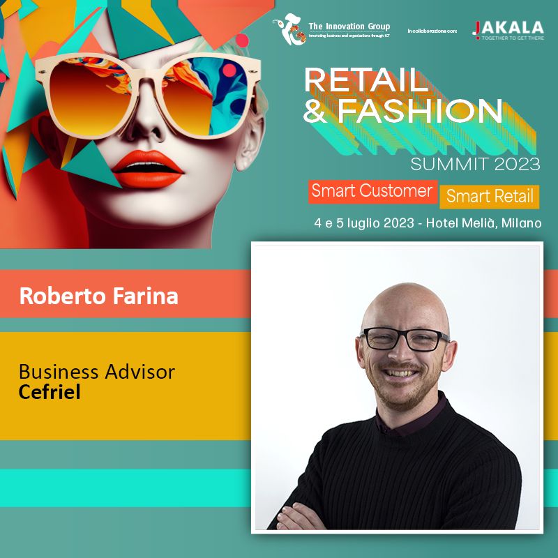 Domani, al "#Retail &amp; #Fashion Summit" del 4 e 5 luglio, #RobertoFarina approfondirà il ruolo della #tecnologiadigitale nel percorso di #trasformazione che le aziende stanno affrontando.

➡ theinnovationgroup.it/events/retail-…

#TIGinnovation #Cefriel #trasformazionedigitale #dati