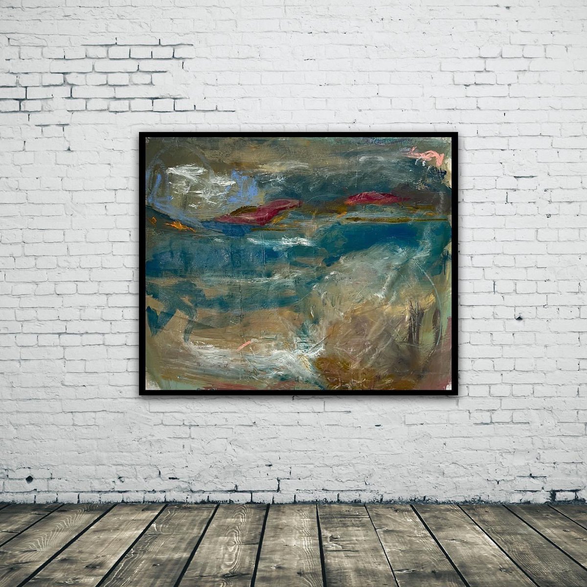AlyHarte's tweet photo. ✅Available*Who is Donegal bound this Summer? This is my take on the view from inishkeel parish over Narin beach in Donegal. A striking ever changing view of water in and water out. This painting is not bound by the dark frame. https://t.co/jgcWQNKGsB https://t.co/FkBcuvuvNz