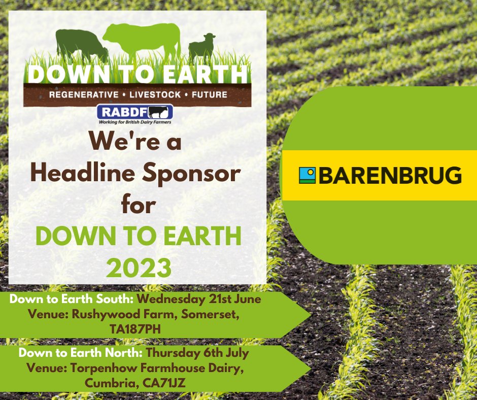 BarenbrugUK's tweet photo. We are thrilled to be supporting @downtoearthuk_ as Headline Sponsors!🐮🐑
We can't wait to be meeting livestock farmers and other key industry speakers to understand more about regenerative farming.

#dte23 North is only 2 days away, and we'd love to see you there. Book your tickets here https://t.co/qpP8372lQS