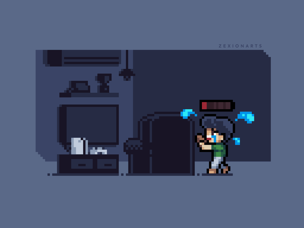 ZexionArts's tweet photo. Adult life #gamenight isn't easy... 

for #pixel_dailies @Pixel_Dailies https://t.co/0DjMjTri29