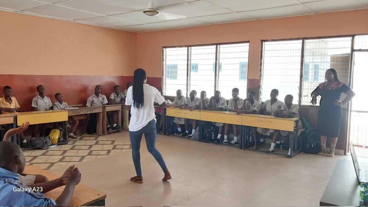 WiSTGhana's tweet photo. STEM &amp; TVET School tour begins today,  and our start point is at the Nima cluster of schools. Stay tuned for more updates.  #YoungWomenInTVET #YoungWomenInSTEM https://t.co/joyLyph186