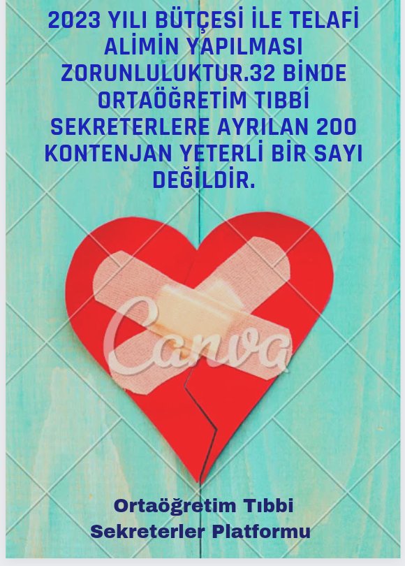OrtaogretimTDSP's tweet photo. 2023 yılı içerisinde hakkımız olan sayıyı alana kadar buradayiz
@RTErdogan 
@drfahrettinkoca 
@fuatoktay 
@drtolgatolunay 
@drmehmetkoca 
@dravsaraslan 
@Korkutata_Zeki 
@Akparti 
@saglikbakanligi 
@sagliklicozum 
#LiseTıbbiSekUmutOlun https://t.co/lAW1K53gL9