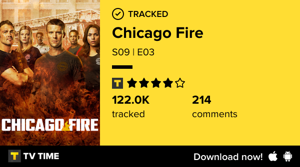Fox34345's tweet photo. I've just watched episode S09 | E03 of Chicago Fire! https://t.co/Qni7tBNtRX #tvtime https://t.co/Nb4CjNSwVZ