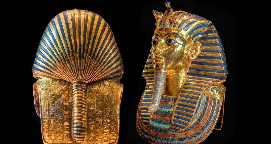 DrohanSharie's tweet photo. #ElmonXTut 

The back of the mask is covered with a spell from the Book of the Dead, which the Egyptians used as a road map for the afterlife. 

Get your WL spot @elmonx_official for the Licensed NFT 🔥👌🏻 before it’s in the Afterlife https://t.co/CtsSWjrVcY